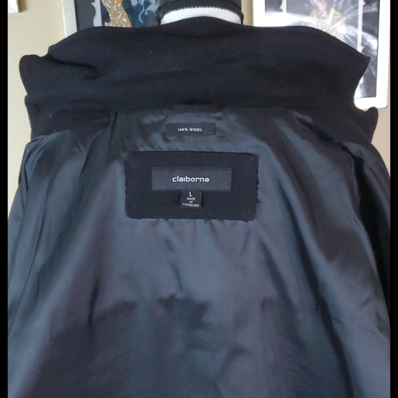 Liz Claiborne black wool jacket - Picture 6 of 8